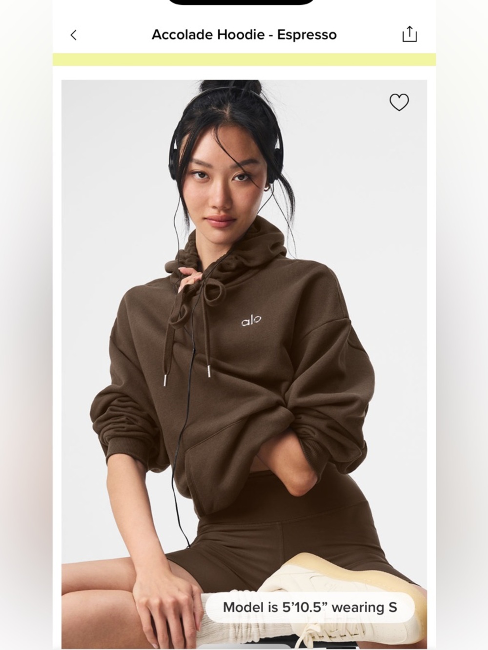 ALO Yoga Accolade Hoodie in Espresso Brown